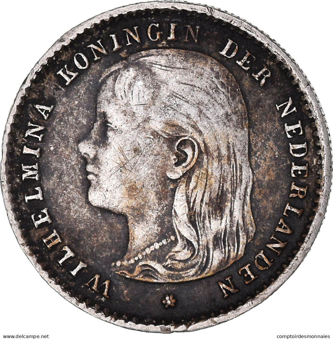 Monnaie, Pays-Bas, Wilhelmina I, 10 Cents, 1897, Utrecht, TTB, Argent, KM:116 - 10 Centavos