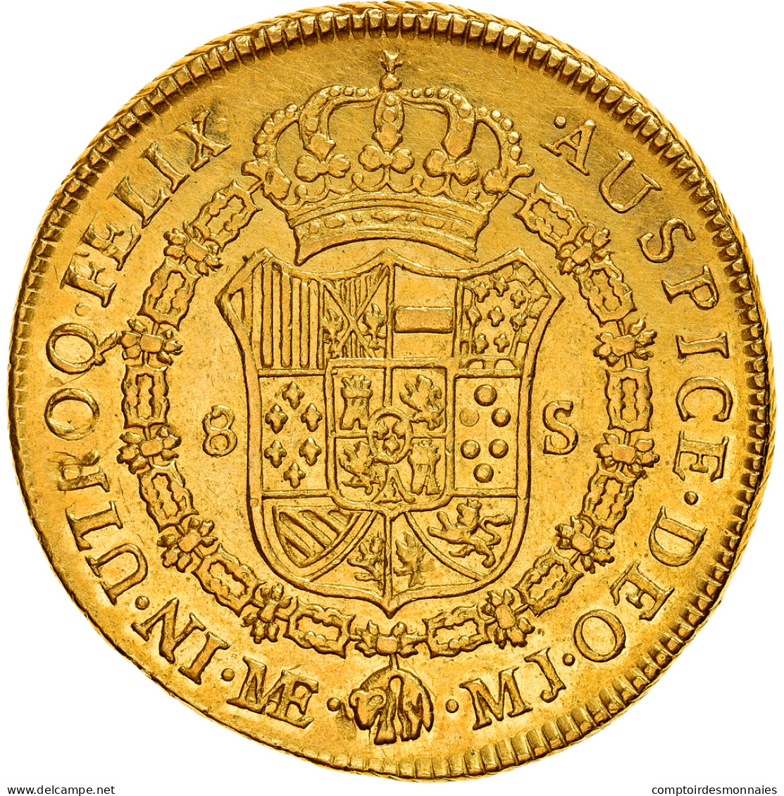 Monnaie, Pérou, 8 Escudos, 1775, Lima, SUP, Or, KM:101 - Perú