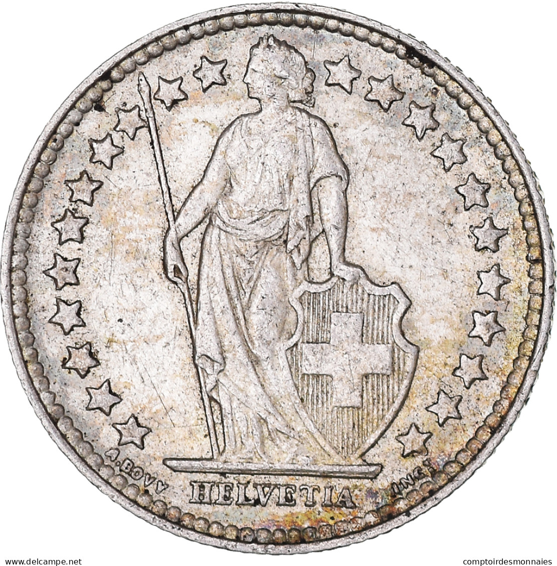 Monnaie, Suisse, 1/2 Franc, 1952, Bern, SUP, Argent, KM:23 - Autres & Non Classés