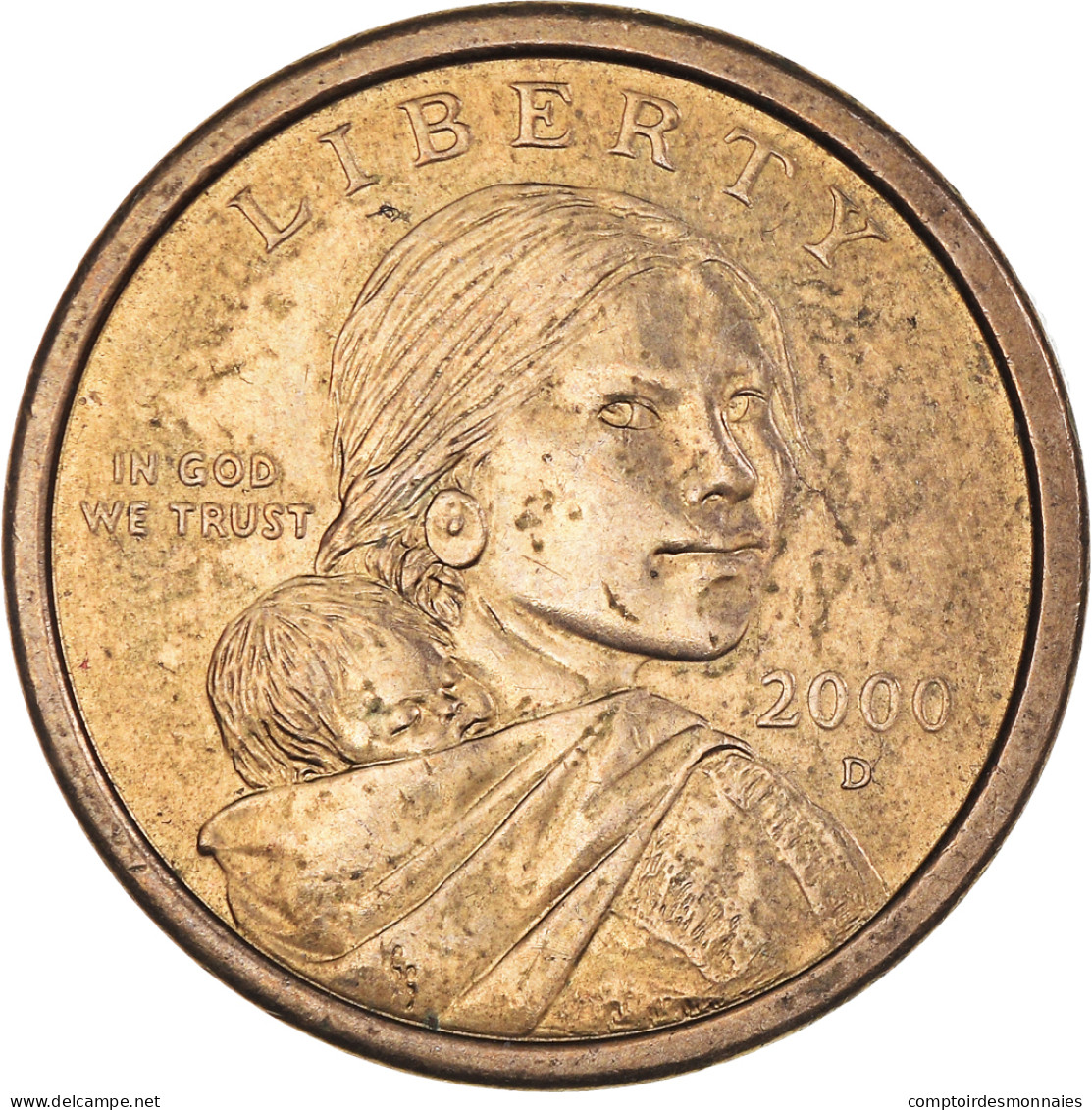 Monnaie, États-Unis, Sacagawea Dollar, Dollar, 2000, Denver, TTB+ - 2000-…: Sacagawea