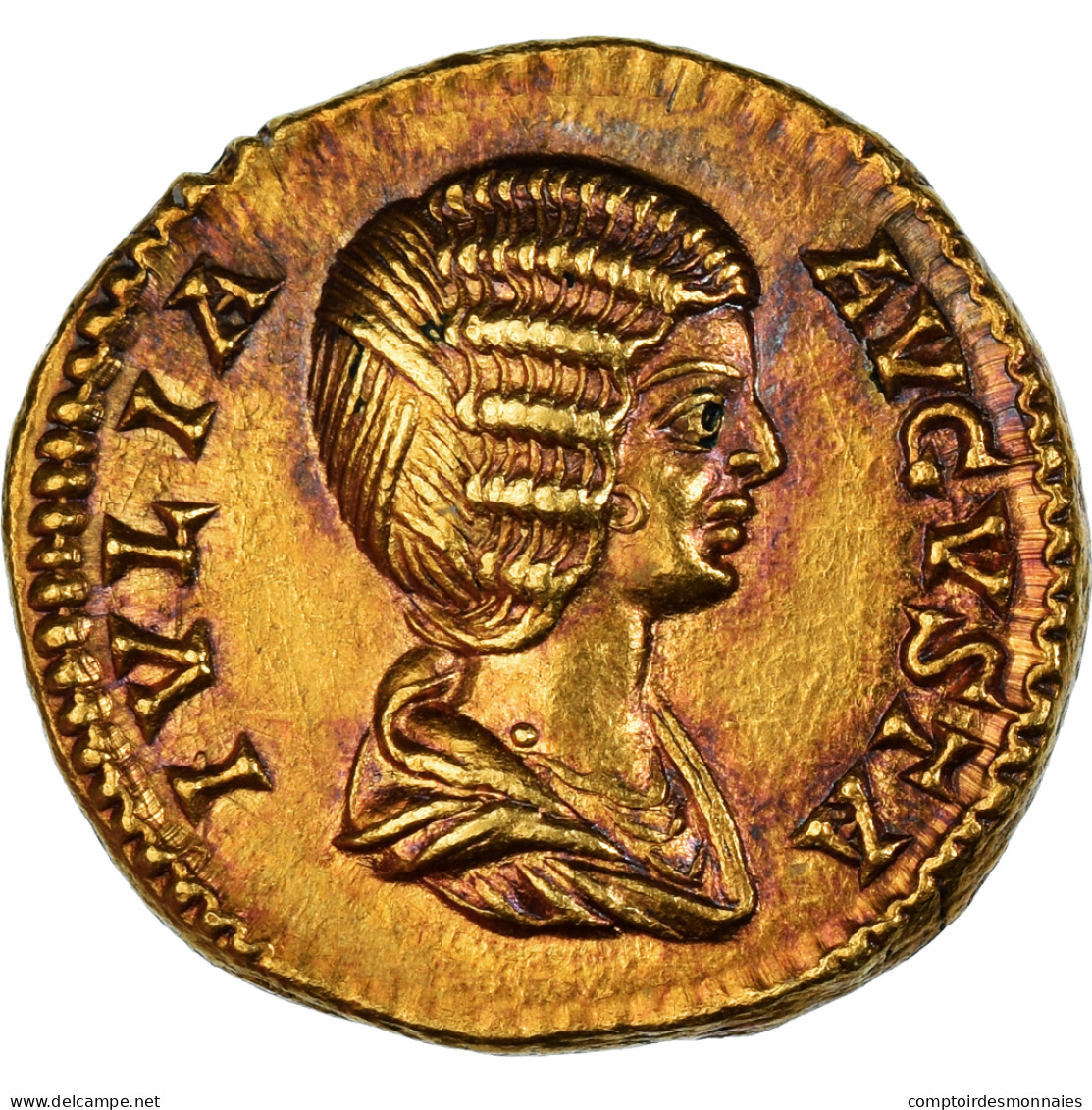 Monnaie, Septime Sévère & Julia Domna, Aureus, 201, Rome, FDC, Or - The Severans (193 AD To 235 AD)