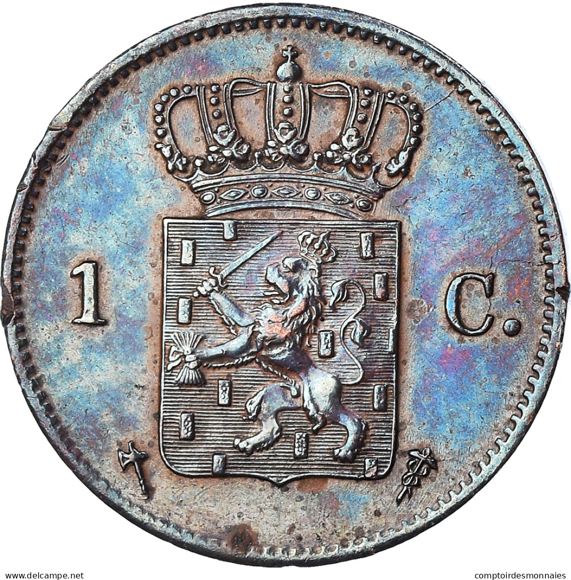 Monnaie, Pays-Bas, William III, Cent, 1877, SUP, Cuivre, KM:100 - 1849-1890: Willem III.