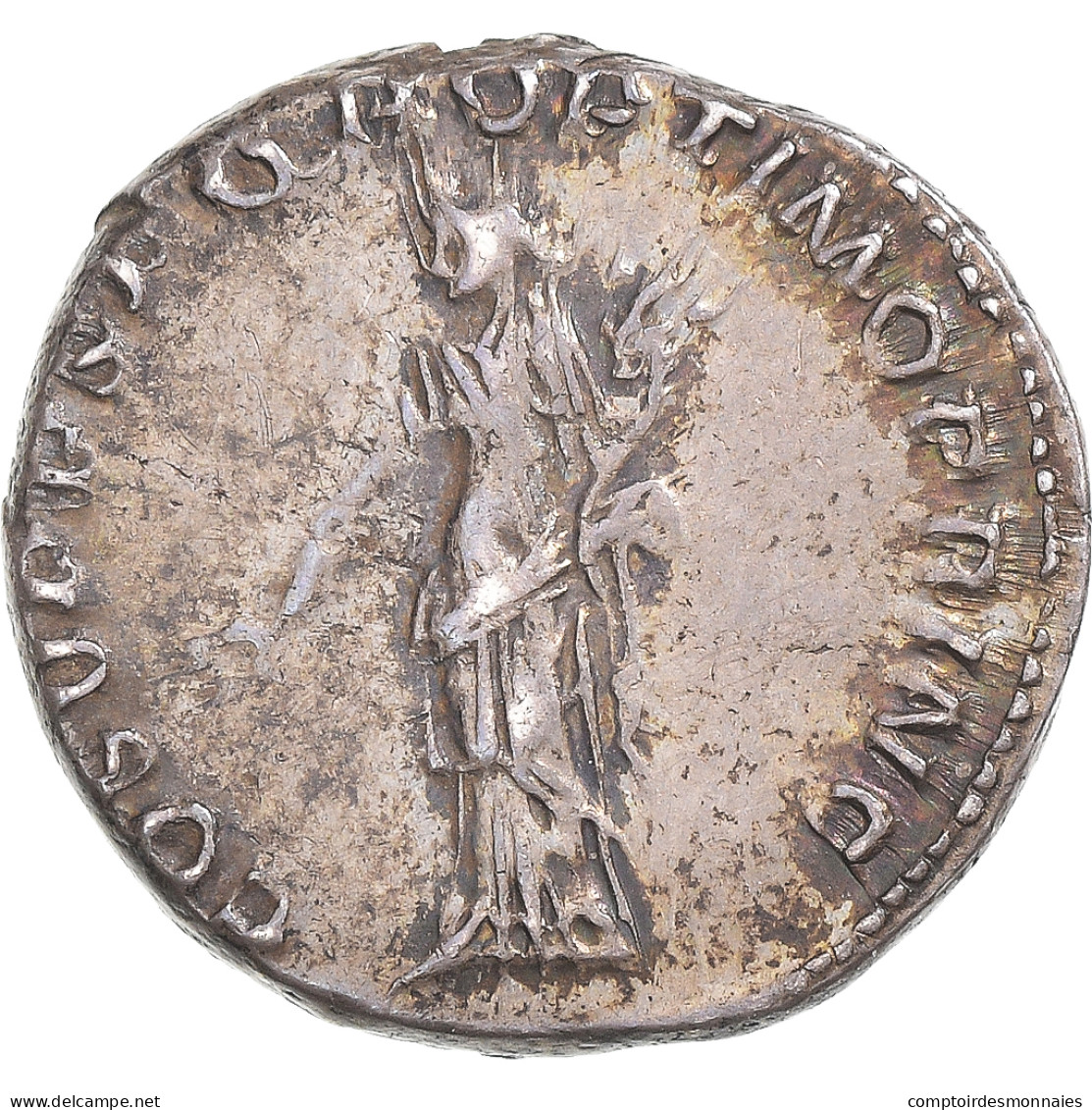 Monnaie, Trajan, Denier, 103-111, Rome, SUP+, Argent, RIC:121 - La Dinastía Antonina (96 / 192)