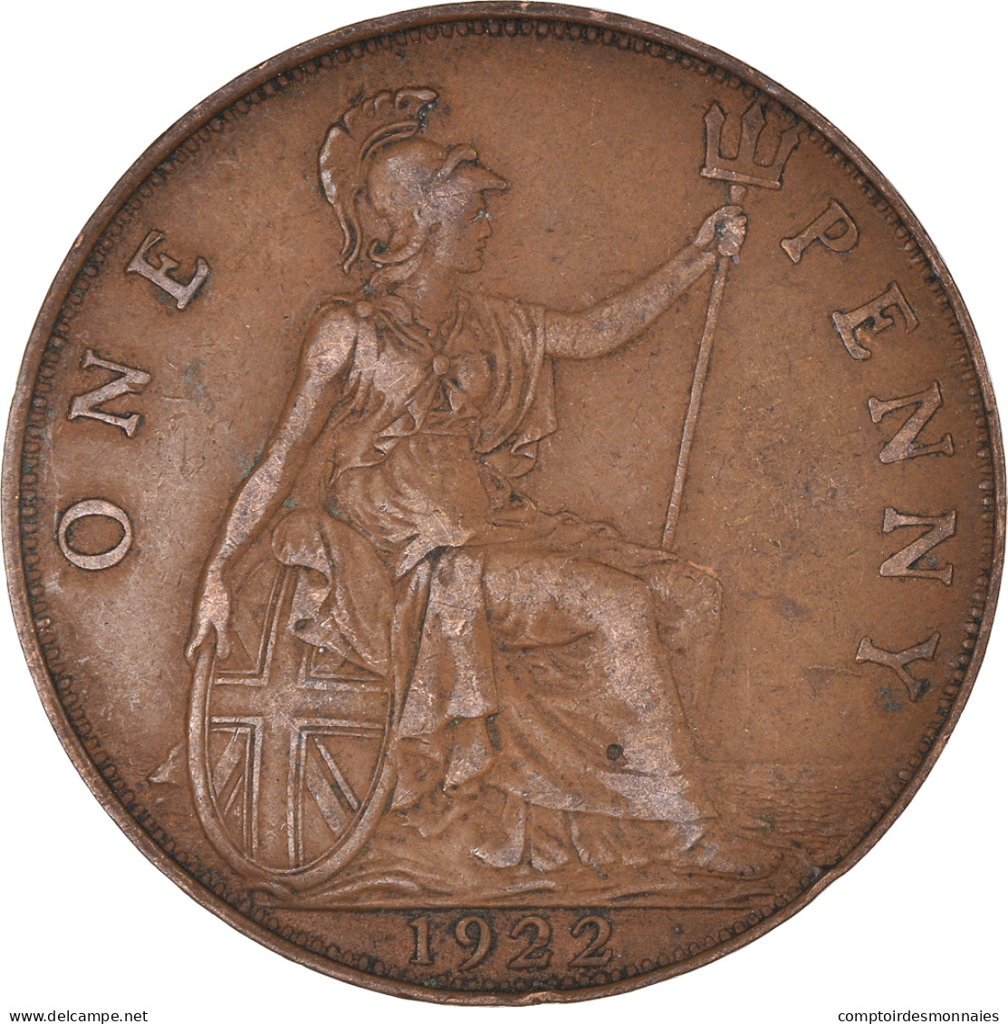 Monnaie, Grande-Bretagne, Penny, 1922 - D. 1 Penny