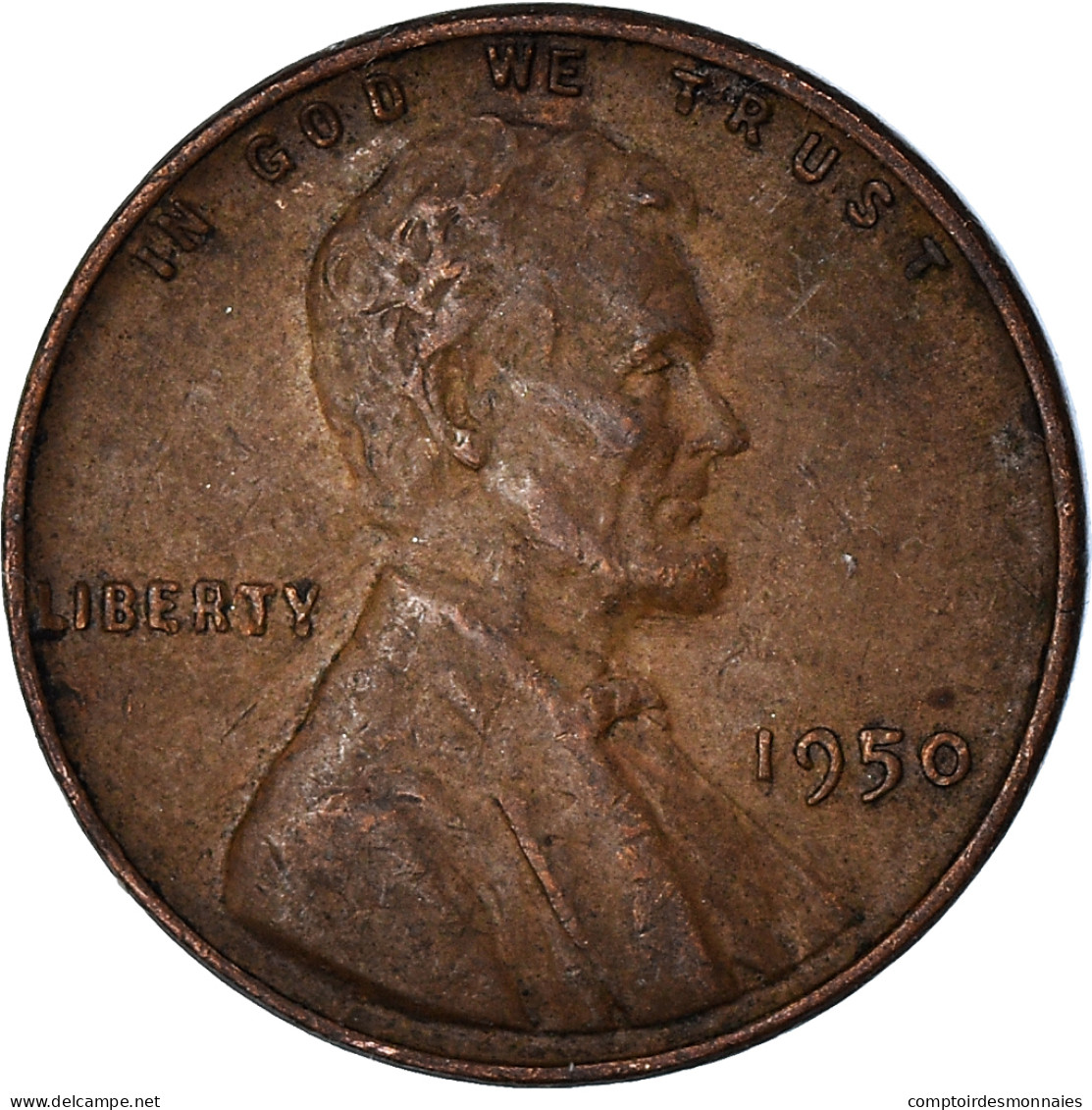 Monnaie, États-Unis, Cent, 1950 - 1909-1958: Lincoln, Wheat Ears Reverse