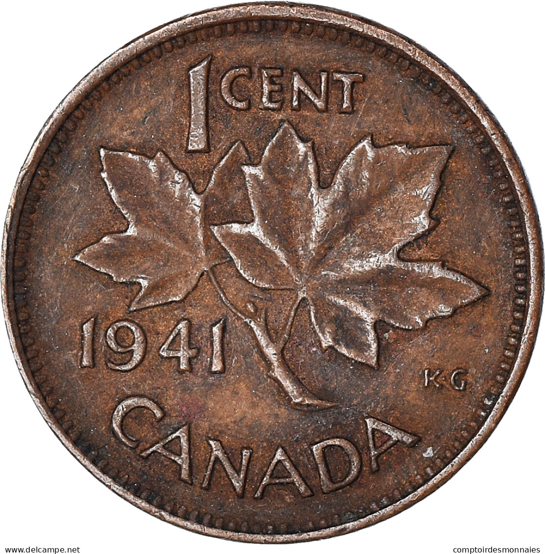 Monnaie, Canada, Cent, 1941 - Canada