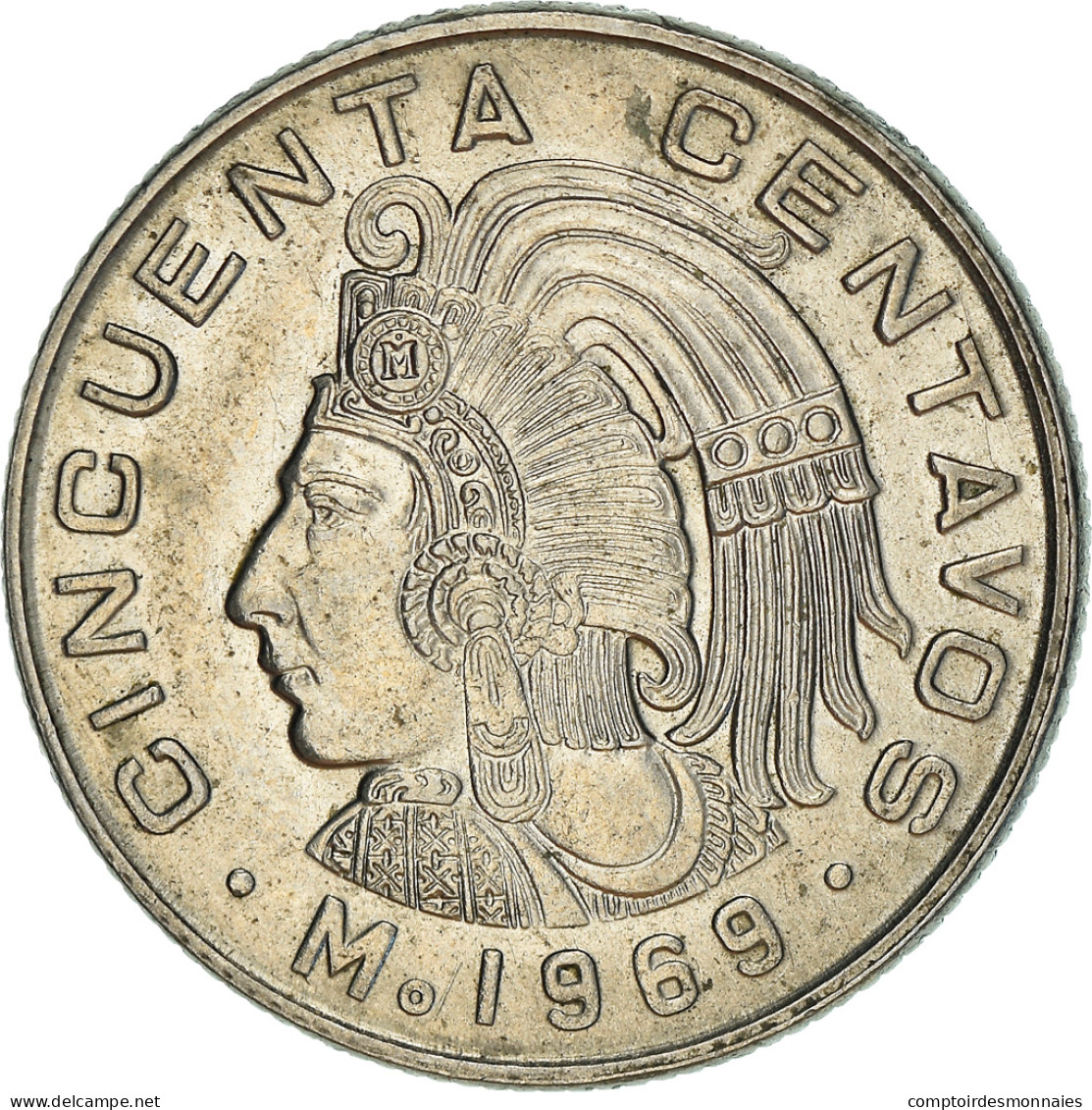 Monnaie, Mexique, 50 Centavos, 1969, Mexico City, TTB, Copper-nickel, KM:451 - Mexique