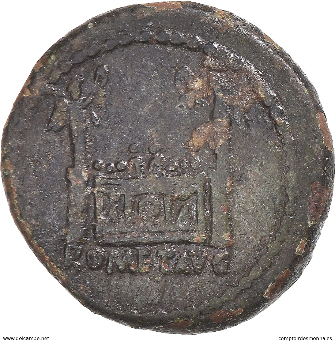 Monnaie, Tibère, Semis, 12-14, Lugdunum, TB, Bronze, RIC:246 - The Julio-Claudians (27 BC To 69 AD)