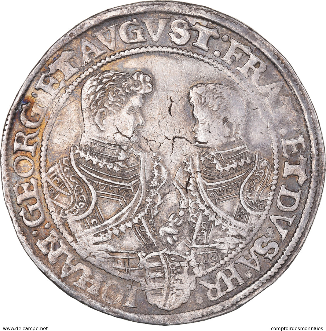 Monnaie, Etats Allemands, SAXONY-ALBERTINE, Christian II, Johann Georg I And - Taler Et Doppeltaler