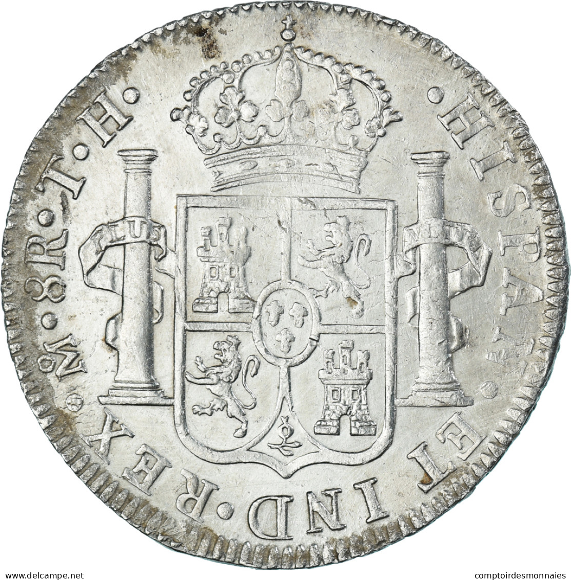 Monnaie, Espagne, Ferdinand VII, 8 Reales, 1809, Mexico, TH, TTB+, Argent - Erstausgaben