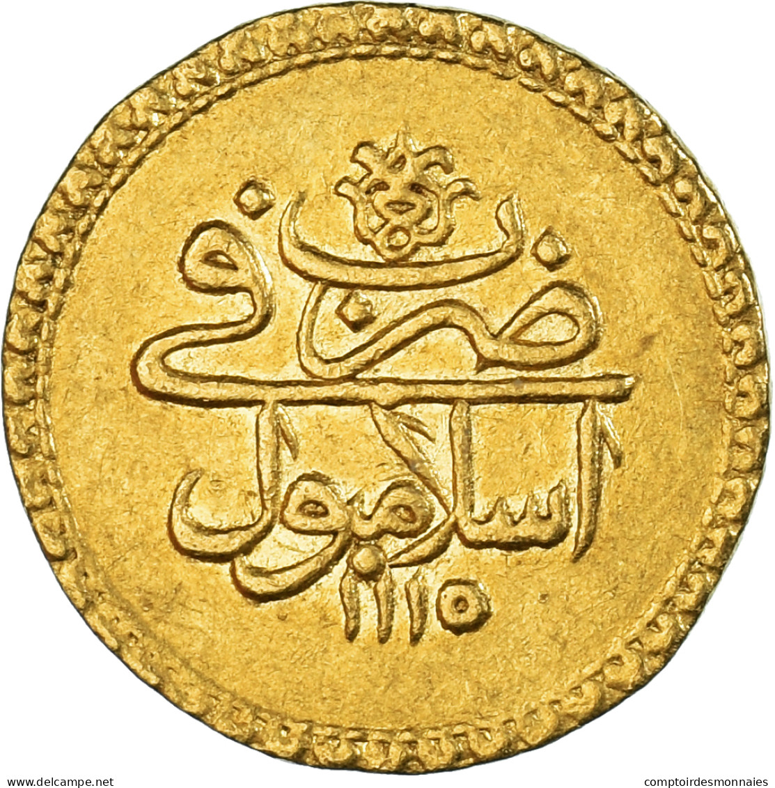 Monnaie, Empire Ottoman, Ahmed III, Findik, AH 1115/1703, Istanbul, TTB, Or - Turkey