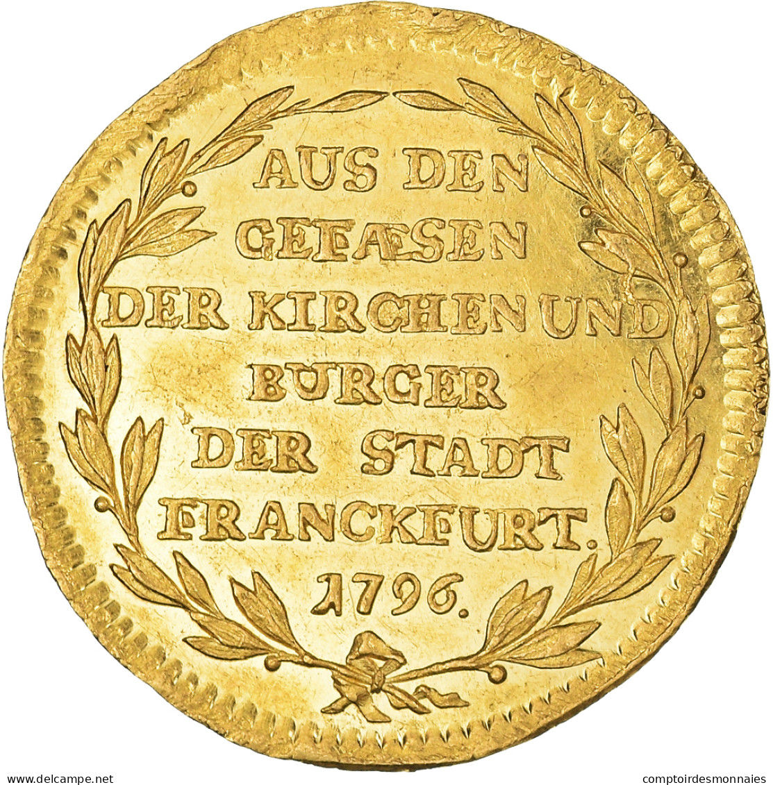 Monnaie, Etats Allemands, FRANKFURT AM MAIN, Kontribution, Ducat, 1796 - Gouden Munten