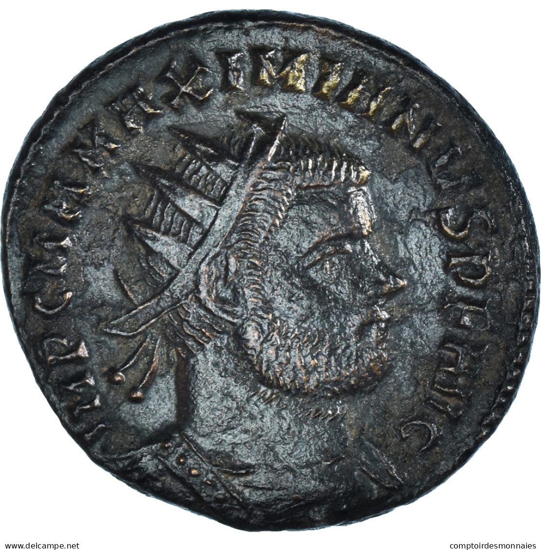 Monnaie, Maximien Hercule, Fraction Æ, 295-299, Cyzique, TB+, Bronze, RIC:15b - La Tétrarchie (284 à 307)