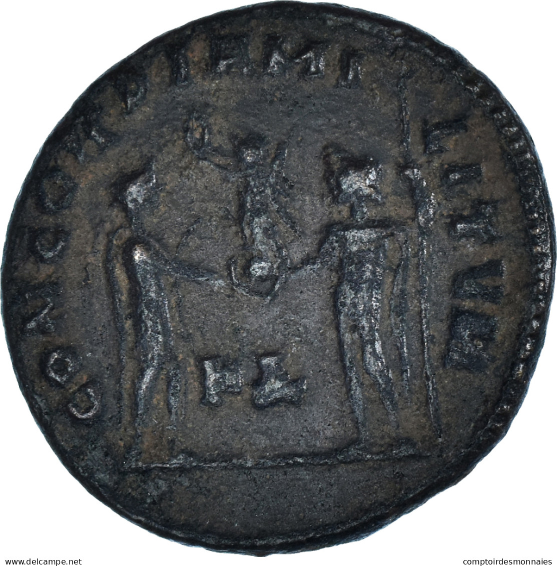 Monnaie, Maximien Hercule, Fraction Æ, 295-299, Cyzique, TB+, Bronze, RIC:15b - The Tetrarchy (284 AD To 307 AD)