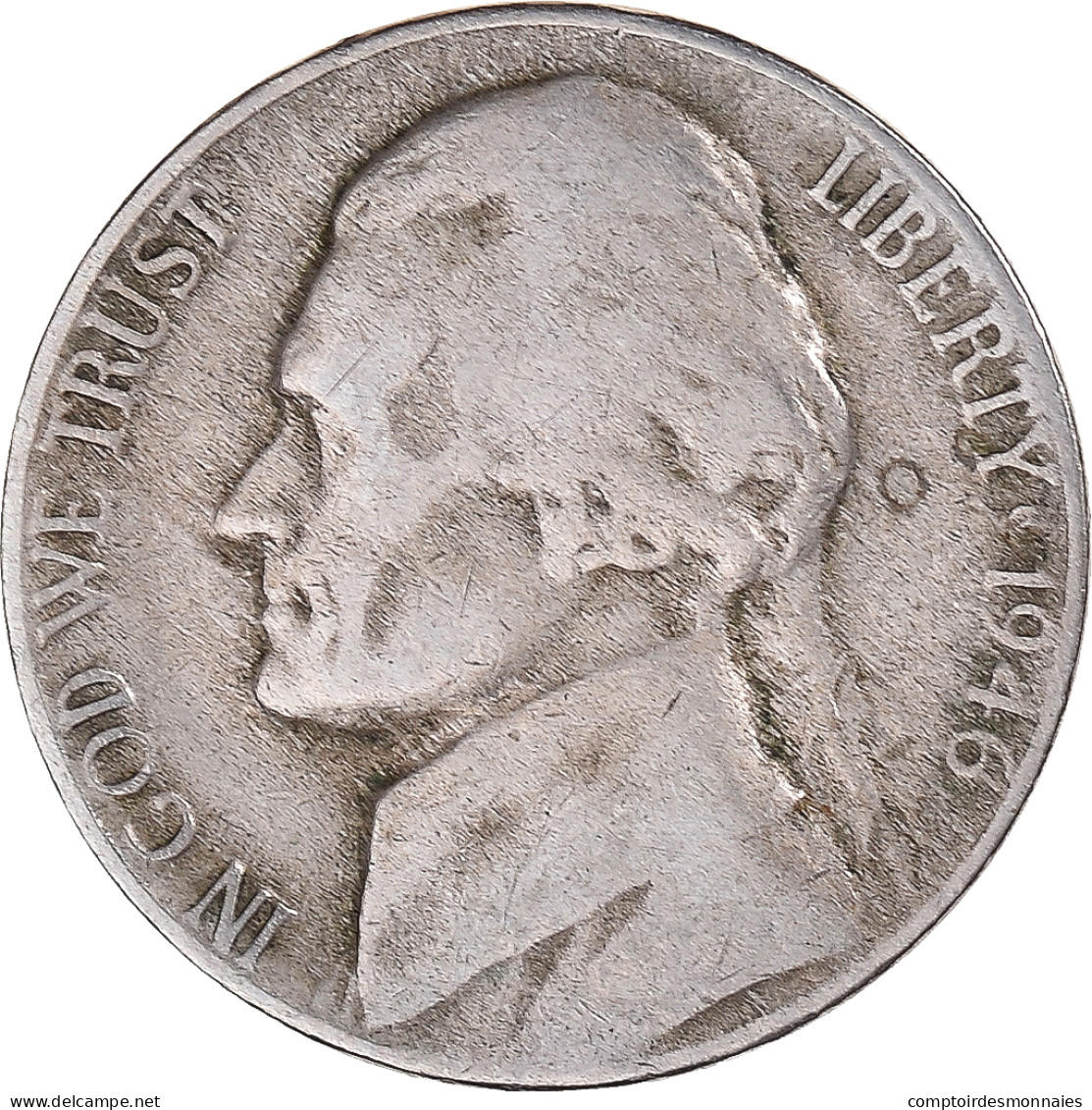 Monnaie, États-Unis, Jefferson Nickel, 5 Cents, 1946, U.S. Mint, Denver, TTB - 1938-…: Jefferson