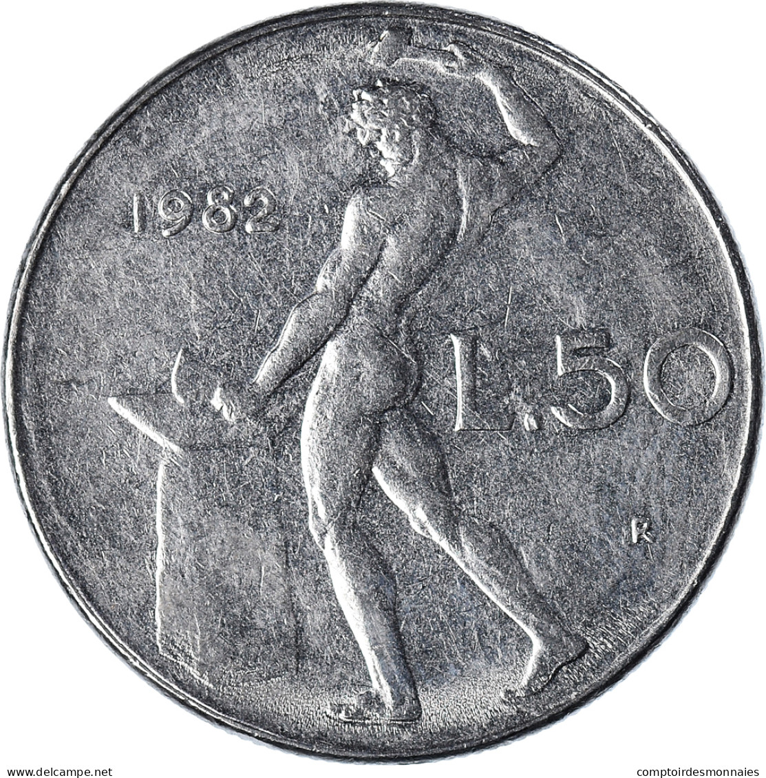 Monnaie, Italie, 50 Lire, 1982 - 50 Liras