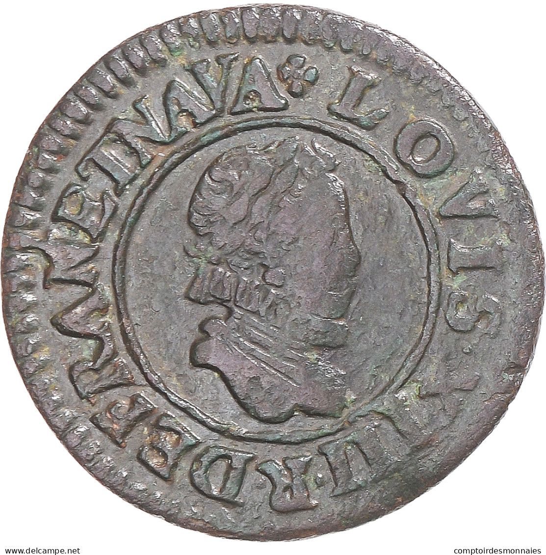 Monnaie, France, Louis XIII, Denier Tournois, 1611, Lyon, TTB, Cuivre, CGKL:360 - 1610-1643 Ludwig XIII. Der Gerechte