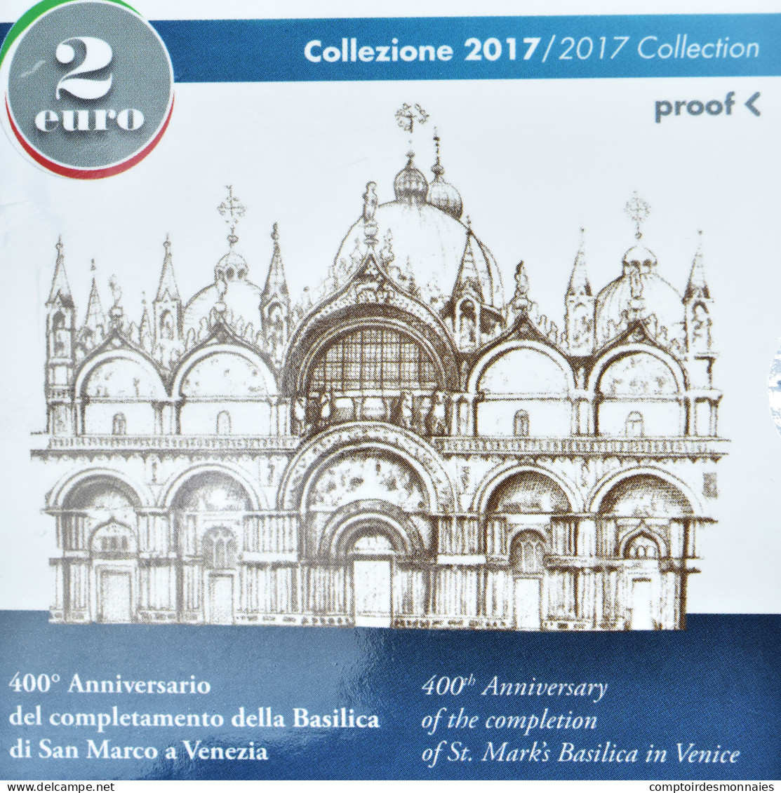 Italie, 2 Euro, San Marco, 2017, Rome, BE, FDC, Bimétallique - Italie
