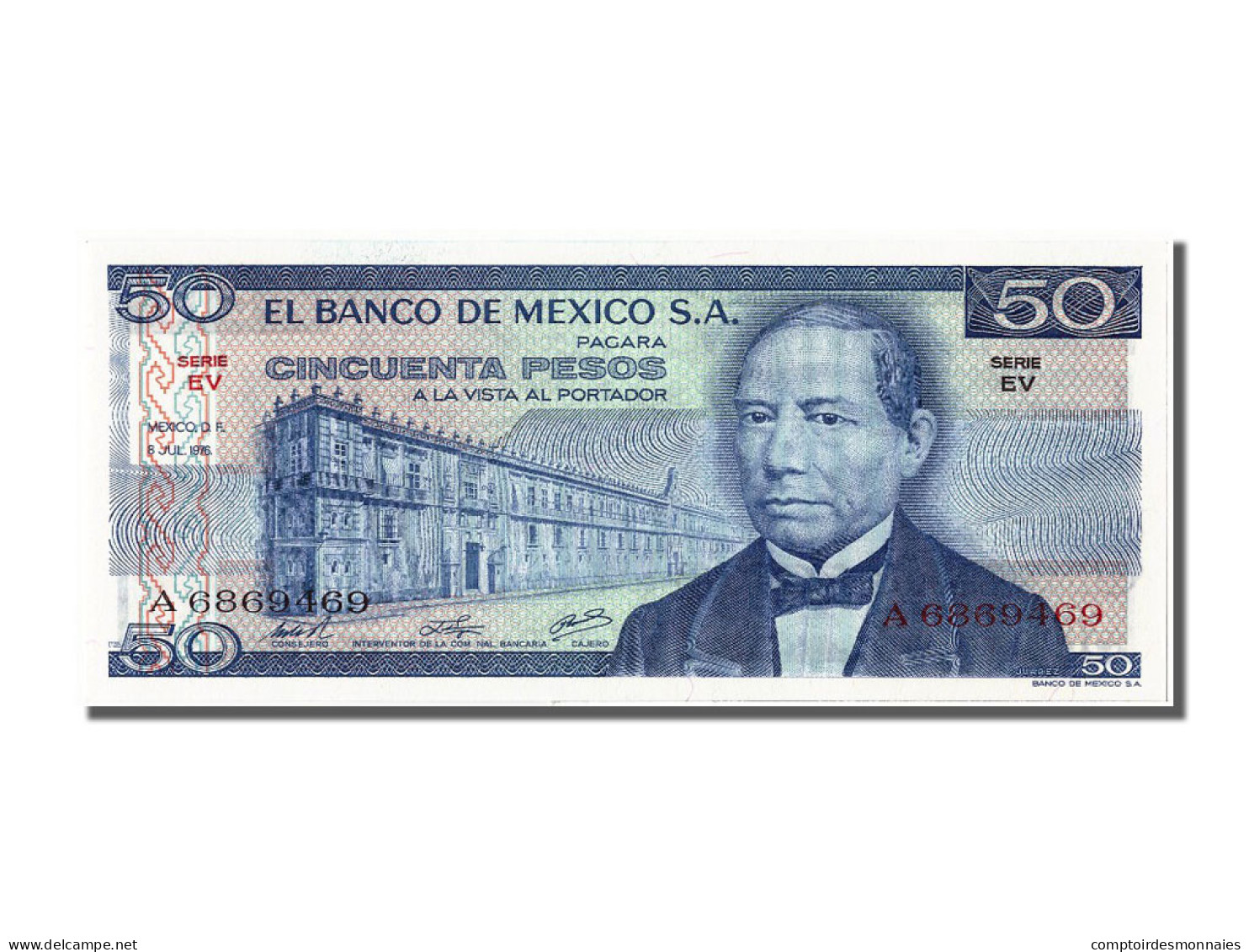 Billet, Mexique, 50 Pesos, 1976, 1976-07-08, NEUF - México