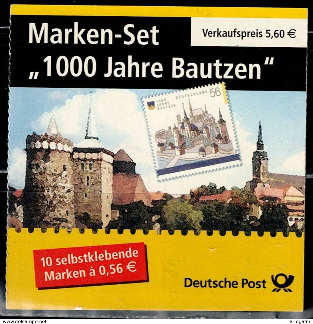 GERMANY 2002 BUND 1000 JAHRE  BAUTZEN BOOKLET MI No 48 MNH VF!! - 2001-2010