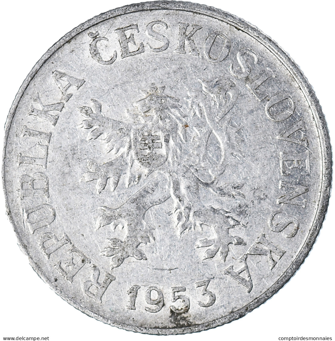 Monnaie, Tchécoslovaquie, 10 Haleru, 1953 - Czechoslovakia
