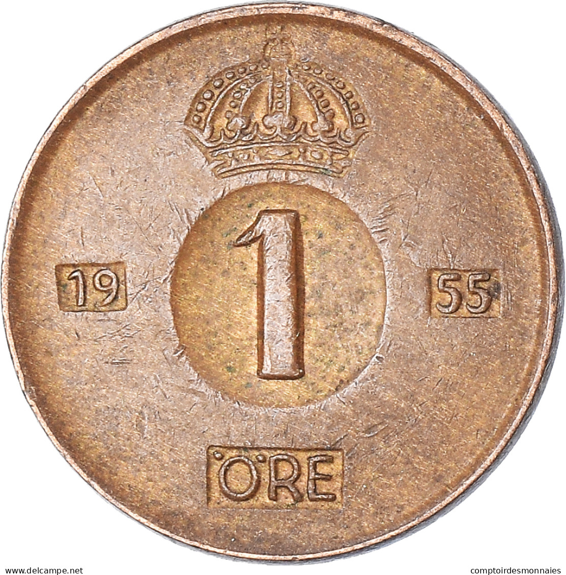 Monnaie, Suède, Ore, 1955 - Suède