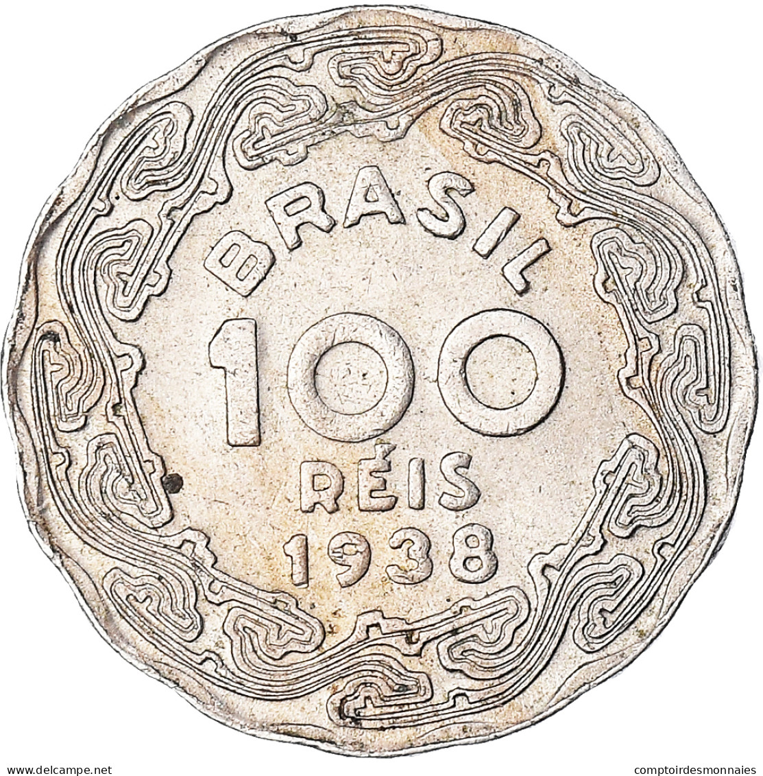 Monnaie, Brésil, 100 Reis, 1938 - Brasilien