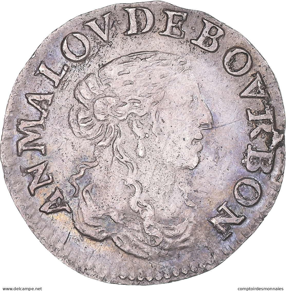 Monnaie, Régions Françaises, DOMBES, Anne Marie Louise De Orleans, 1/12 Ecu - Other & Unclassified