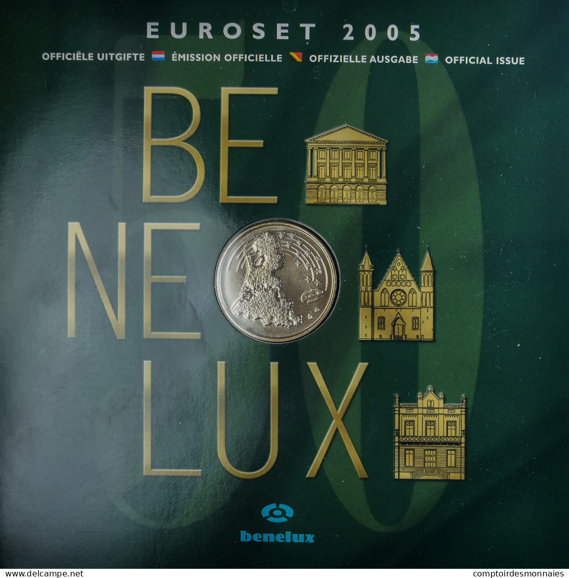Belgique, 1 Cent To 2 Euro, Coffret Euro Belgique, Luxembourg Et Pays-Bas, 2005 - Belgien