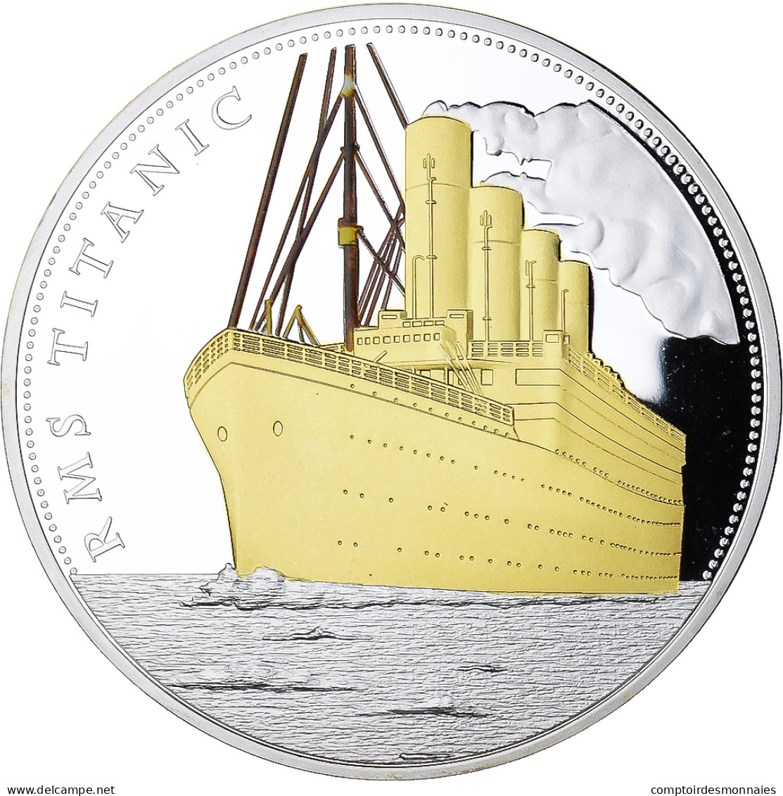 France, Médaille, 100ème Anniversaire Du Titanic, FDC, Cuivre Plaqué Argent - Altri & Non Classificati