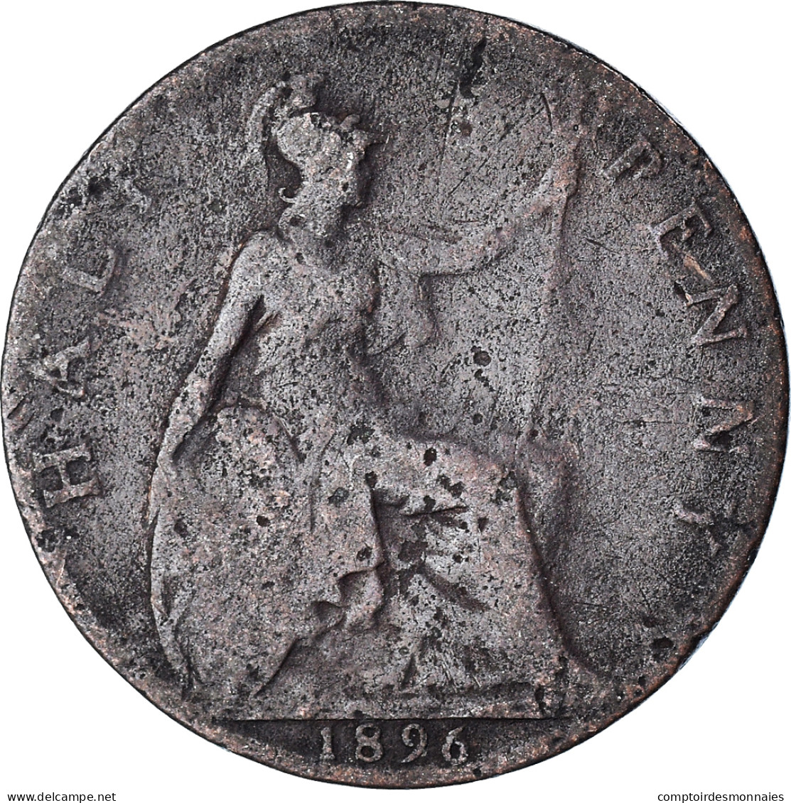 Monnaie, Grande-Bretagne, 1/2 Penny, 1896 - C. 1/2 Penny