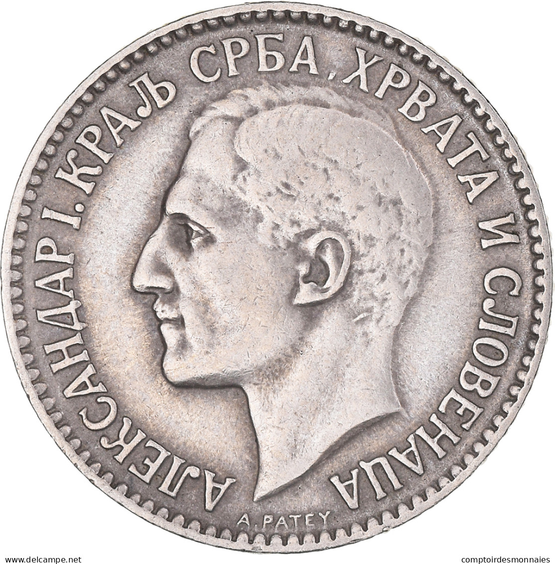 Monnaie, Yougoslavie, Alexander I, Dinar, 1925, Poissy, TTB, Nickel-Bronze, KM:5 - Joegoslavië