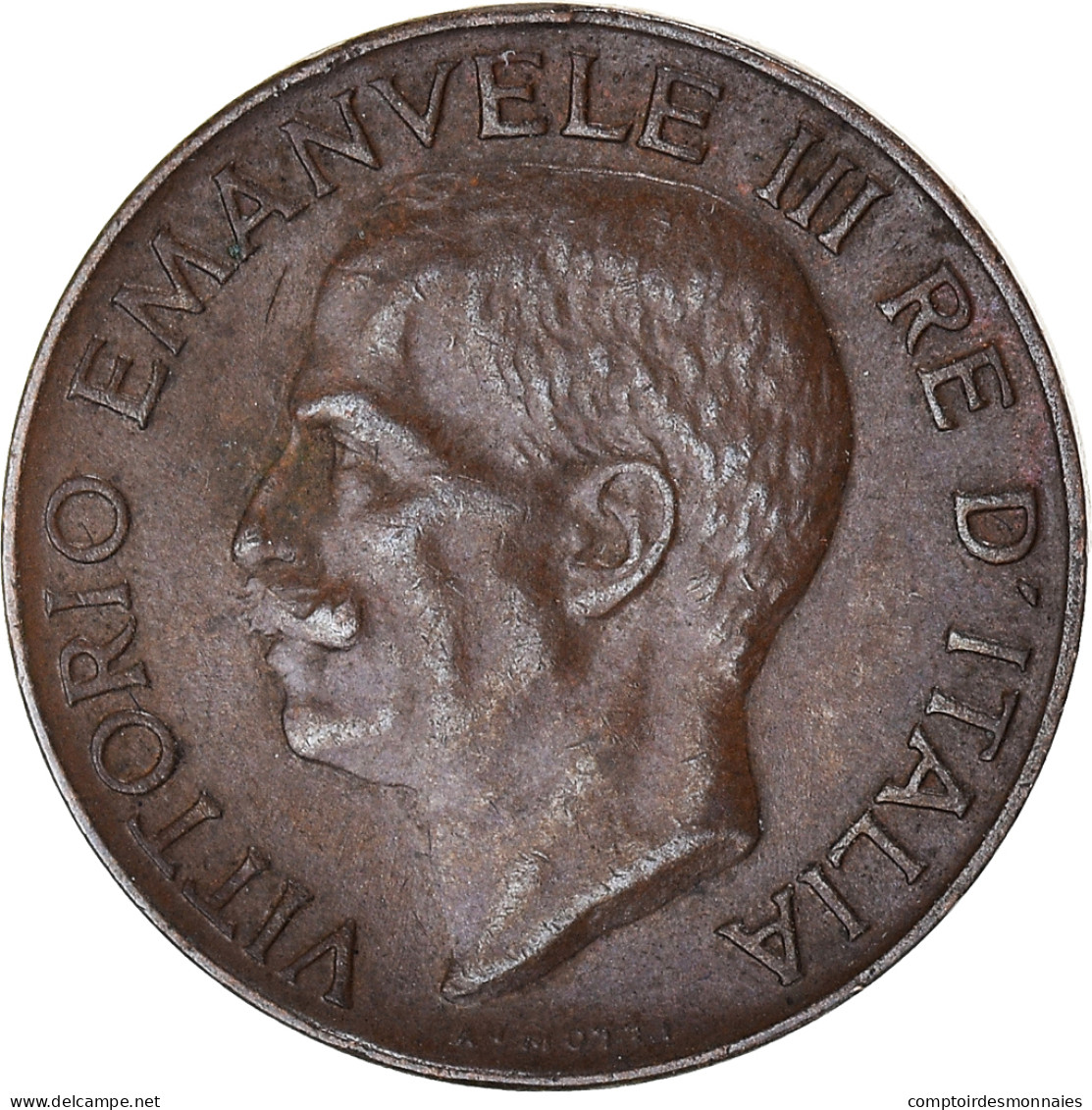 Monnaie, Italie, 5 Centesimi, 1928 - 1900-1946 : Victor Emmanuel III & Umberto II