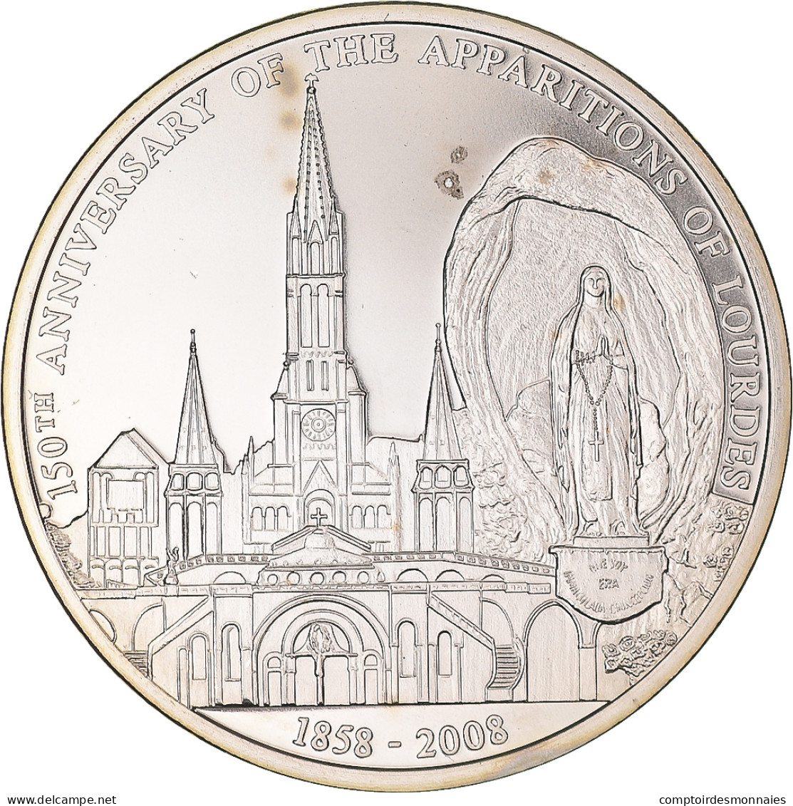 France, Médaille, 150ème Anniversaire De Lourdes, 2008, SPL, Du Cupronickel - Altri & Non Classificati