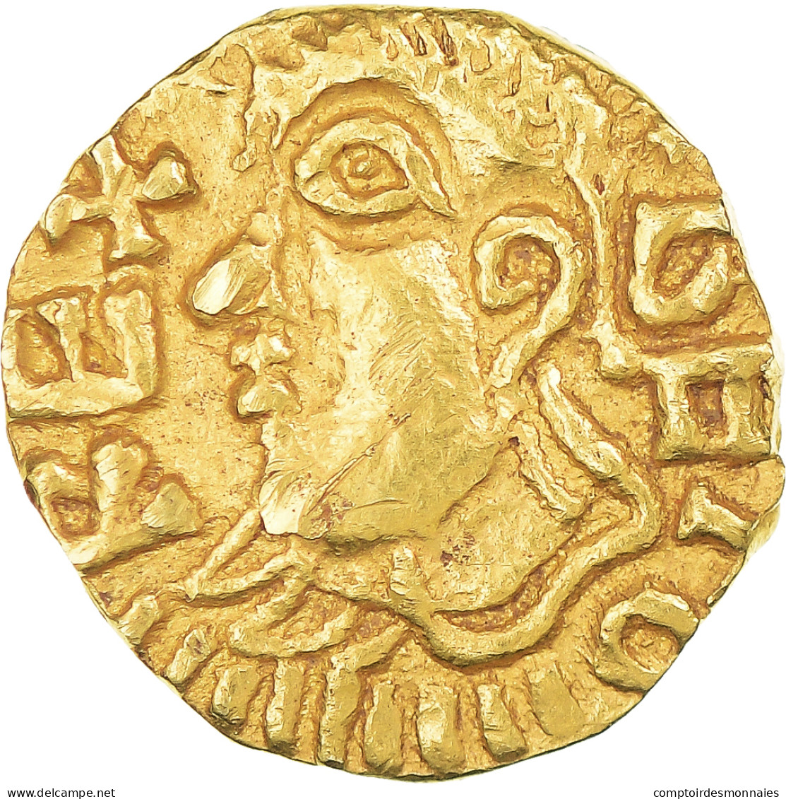 Monnaie, France, Triens, Monétaire FREDVLFVS, V. VIIème Siècle , Bourges - 470-751 Merovingian