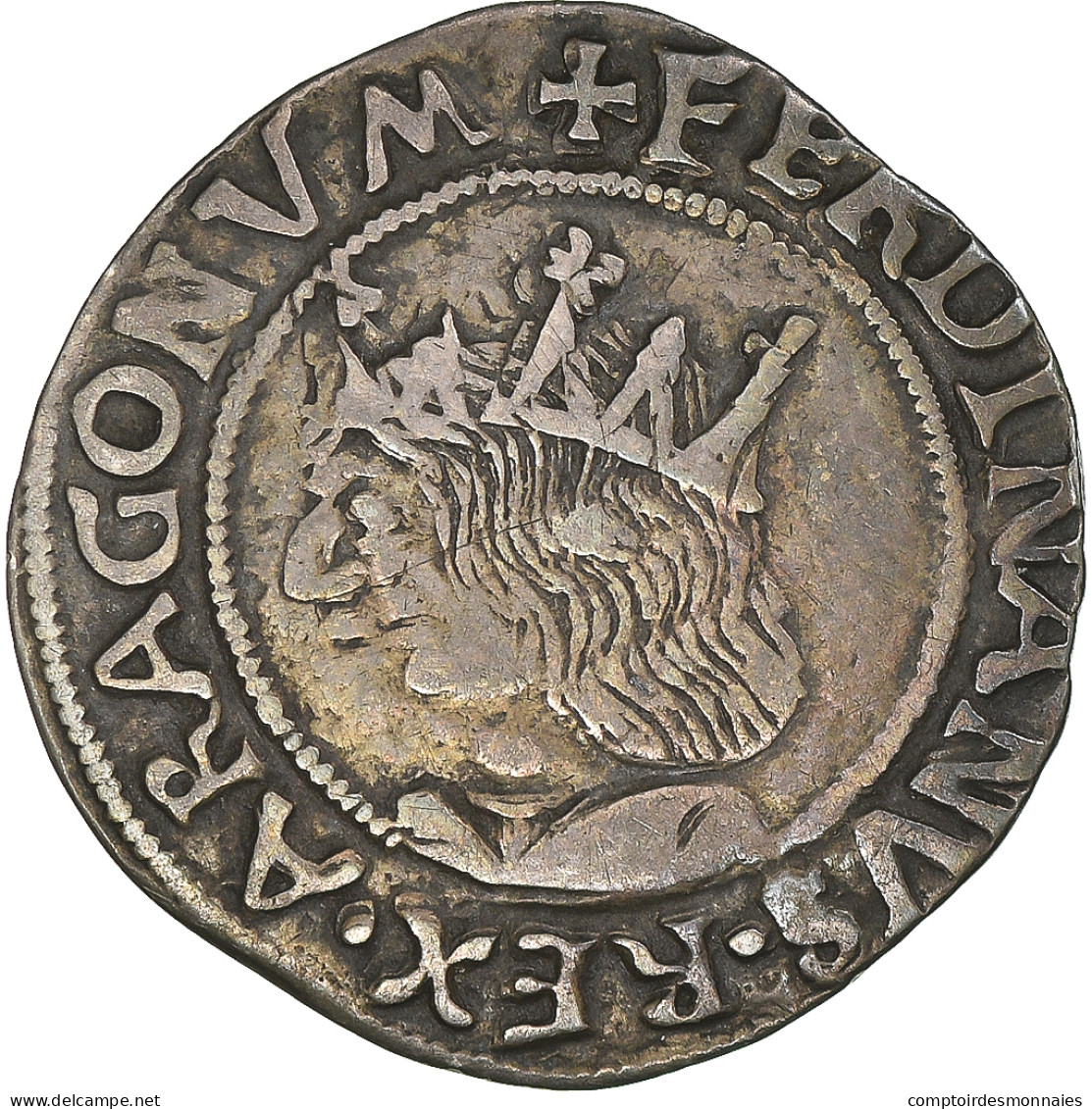 Monnaie, Espagne, Ferran II, Ral, ND (1479-1516), Mallorca, Error In Legend - First Minting
