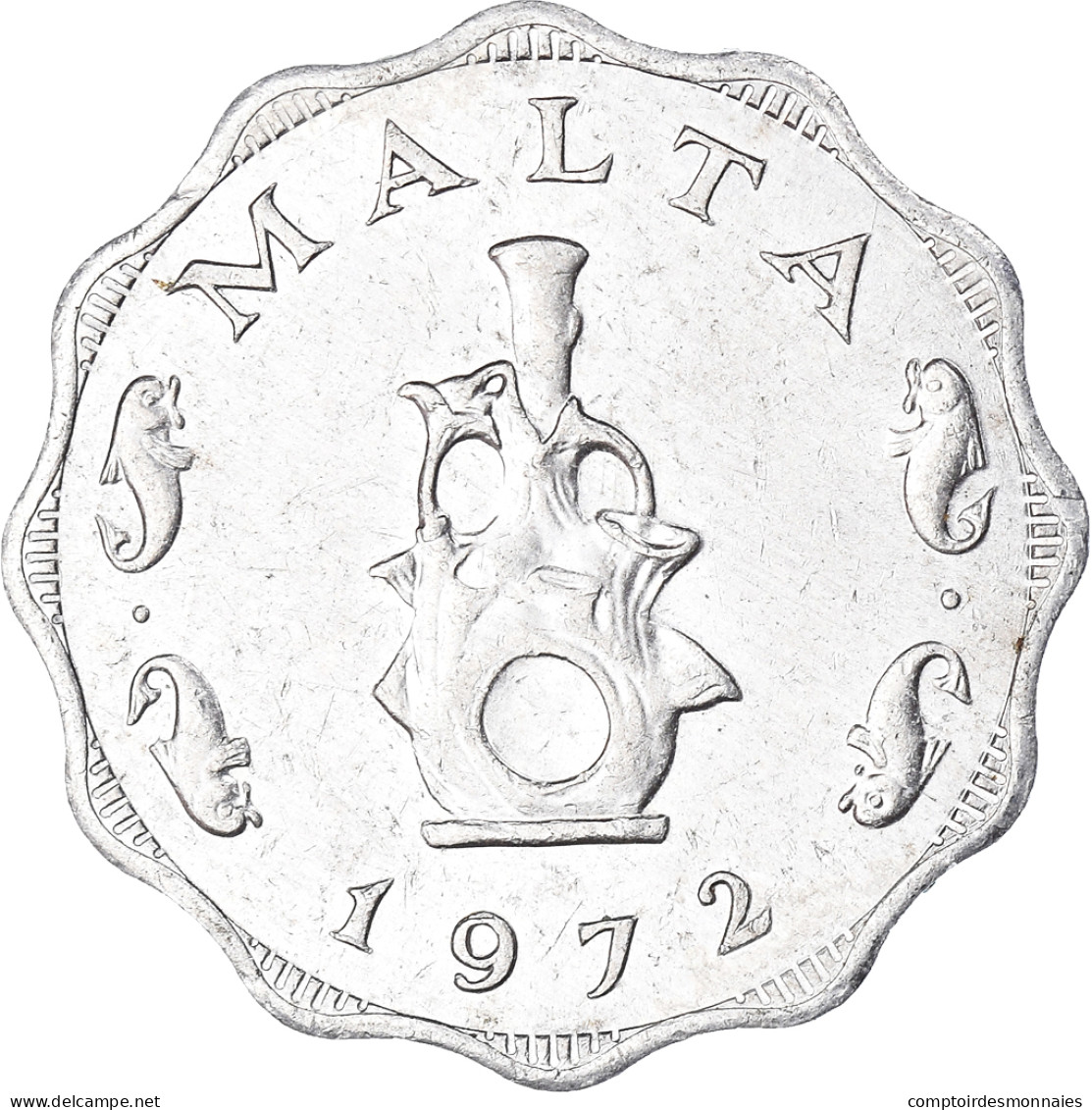 Monnaie, Malte, 5 Mils, 1972 - Malta