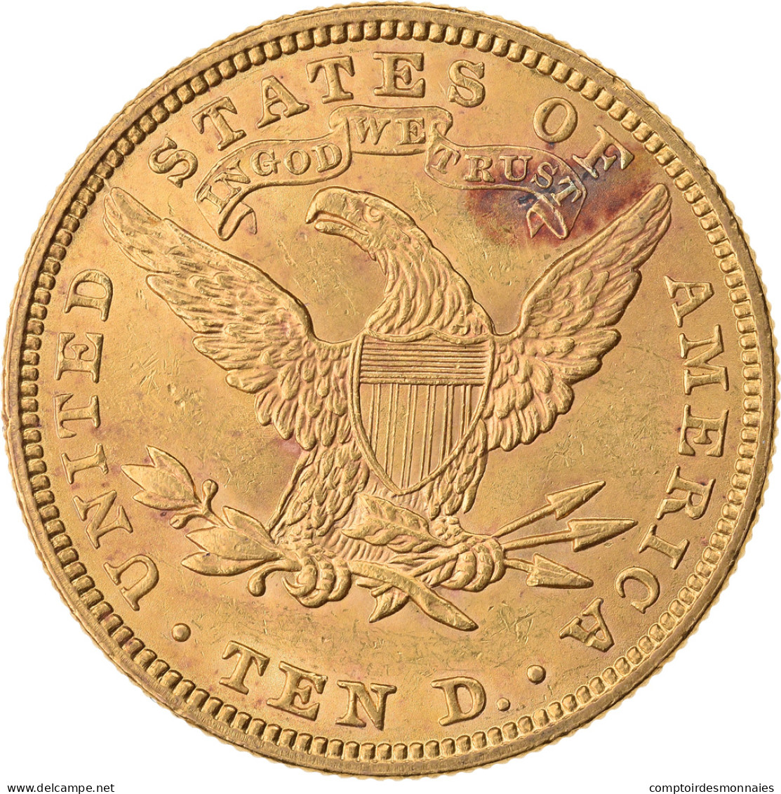 Monnaie, États-Unis, Coronet Head, $10, Eagle, 1907, U.S. Mint, Philadelphie - 10$ - Eagles - 1866-1907: Coronet Head