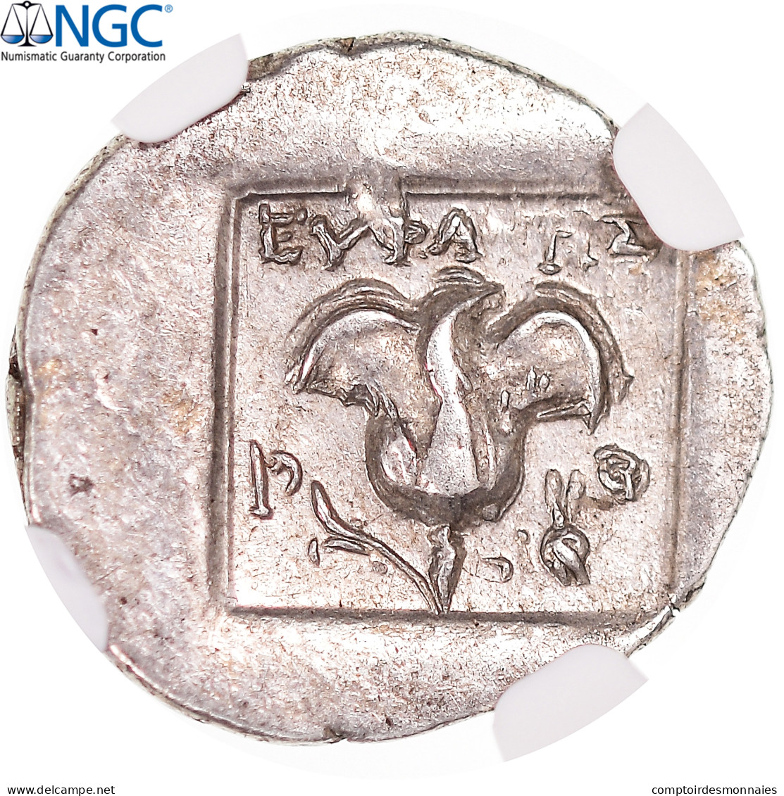 Monnaie, Îles De Carie, Drachme, Ca. 88-84 BC, Rhodes, Gradée, NGC, Ch XF - Grecques