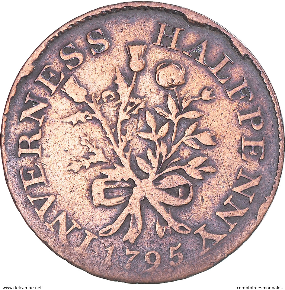 Royaume-Uni, Halfpenny Token, Inverness, 1794, TB+, Cuivre - Andere & Zonder Classificatie