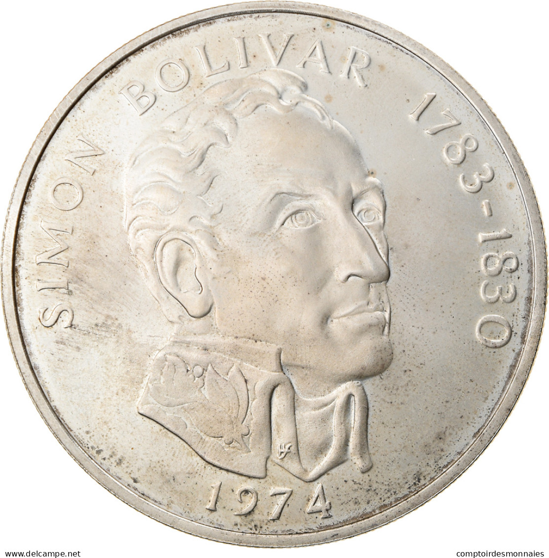 Monnaie, Panama, 20 Balboas, 1974, U.S. Mint, SUP, Argent, KM:31 - Panamá