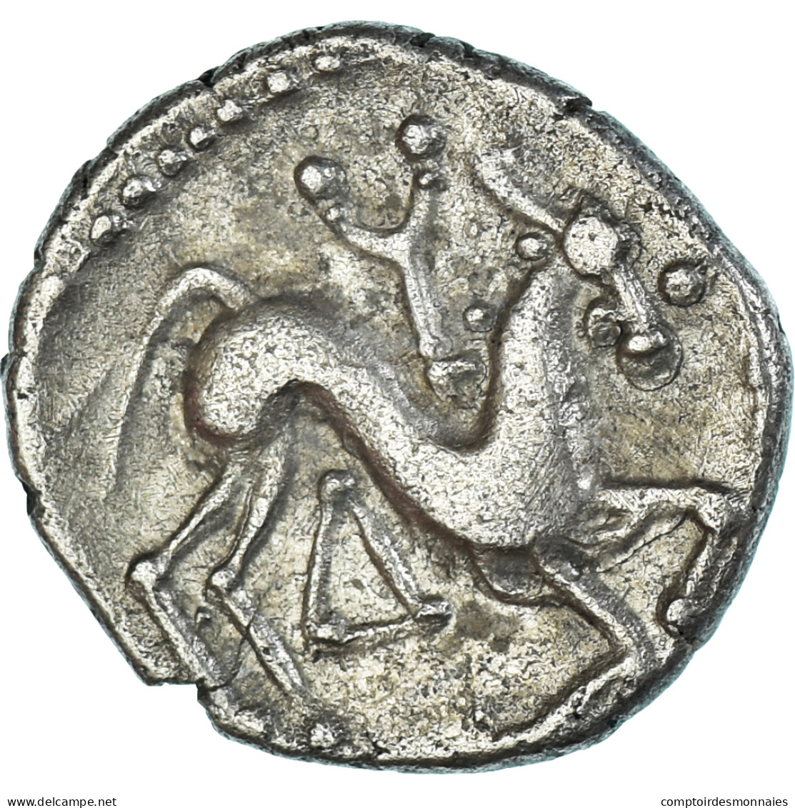 Monnaie, Santons, Drachme à La Couronne En Chevrons, 120-80 BC, SUP, Argent - Gallië
