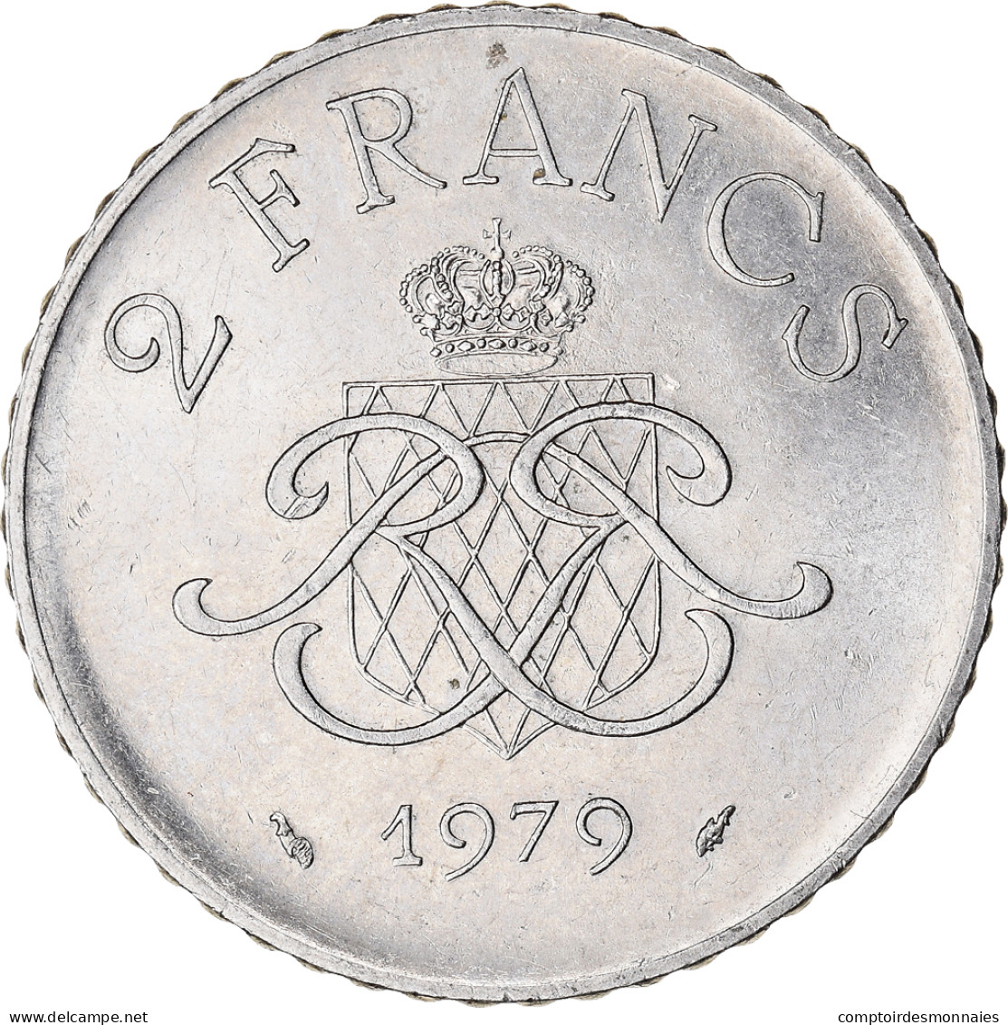 Monnaie, Monaco, 2 Francs, 1979 - 1960-2001 Nieuwe Frank