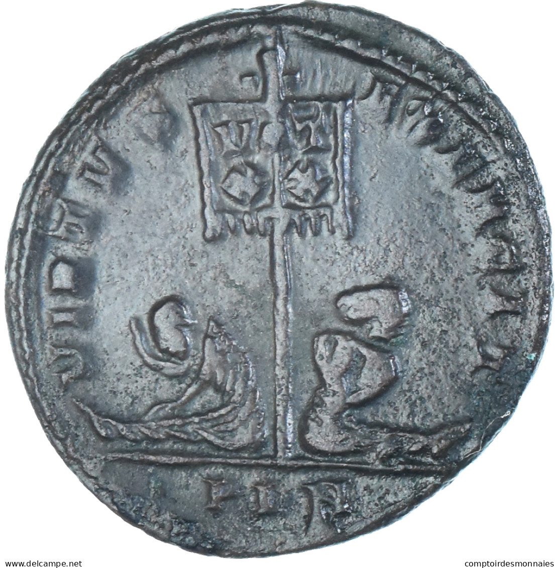 Monnaie, Constantin II, Follis, 320-321, Londres, TTB, Bronze, RIC:198 - L'Empire Chrétien (307 à 363)