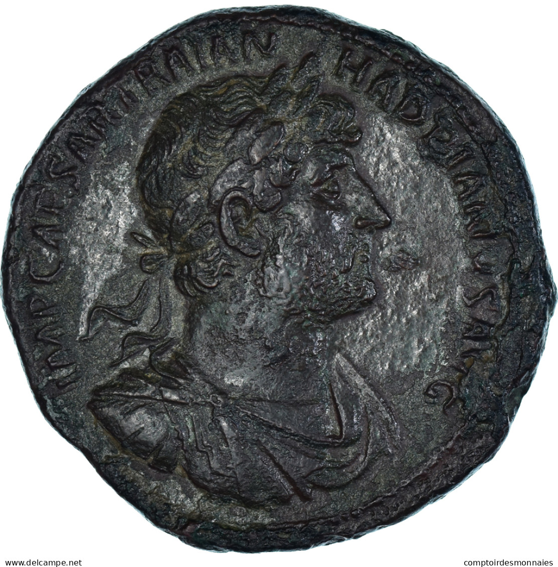 Monnaie, Hadrien, Sesterce, 121-123, Rome, TTB, Bronze, RIC:666 - La Dinastia Antonina (96 / 192)