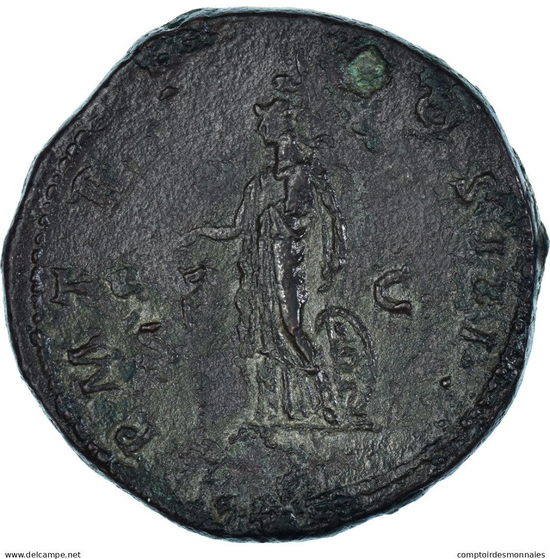 Monnaie, Hadrien, Sesterce, 121-123, Rome, TTB, Bronze, RIC:666 - La Dinastia Antonina (96 / 192)
