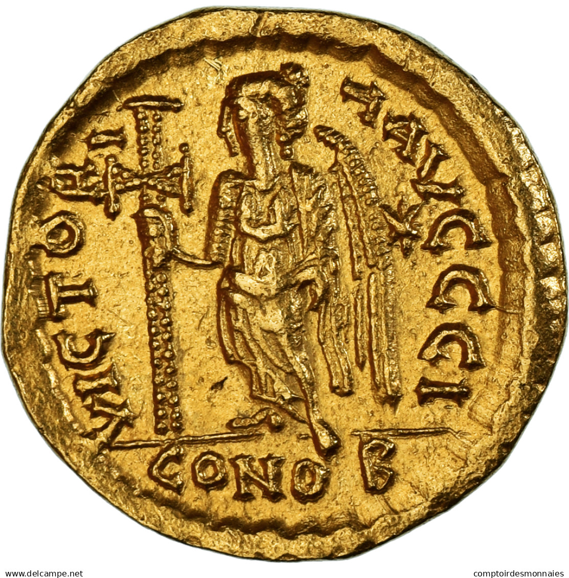 Monnaie, Zeno, Solidus, 476-491, Constantinople, SUP, Or, RIC:X-911 - La Fin De L'Empire (363-476)