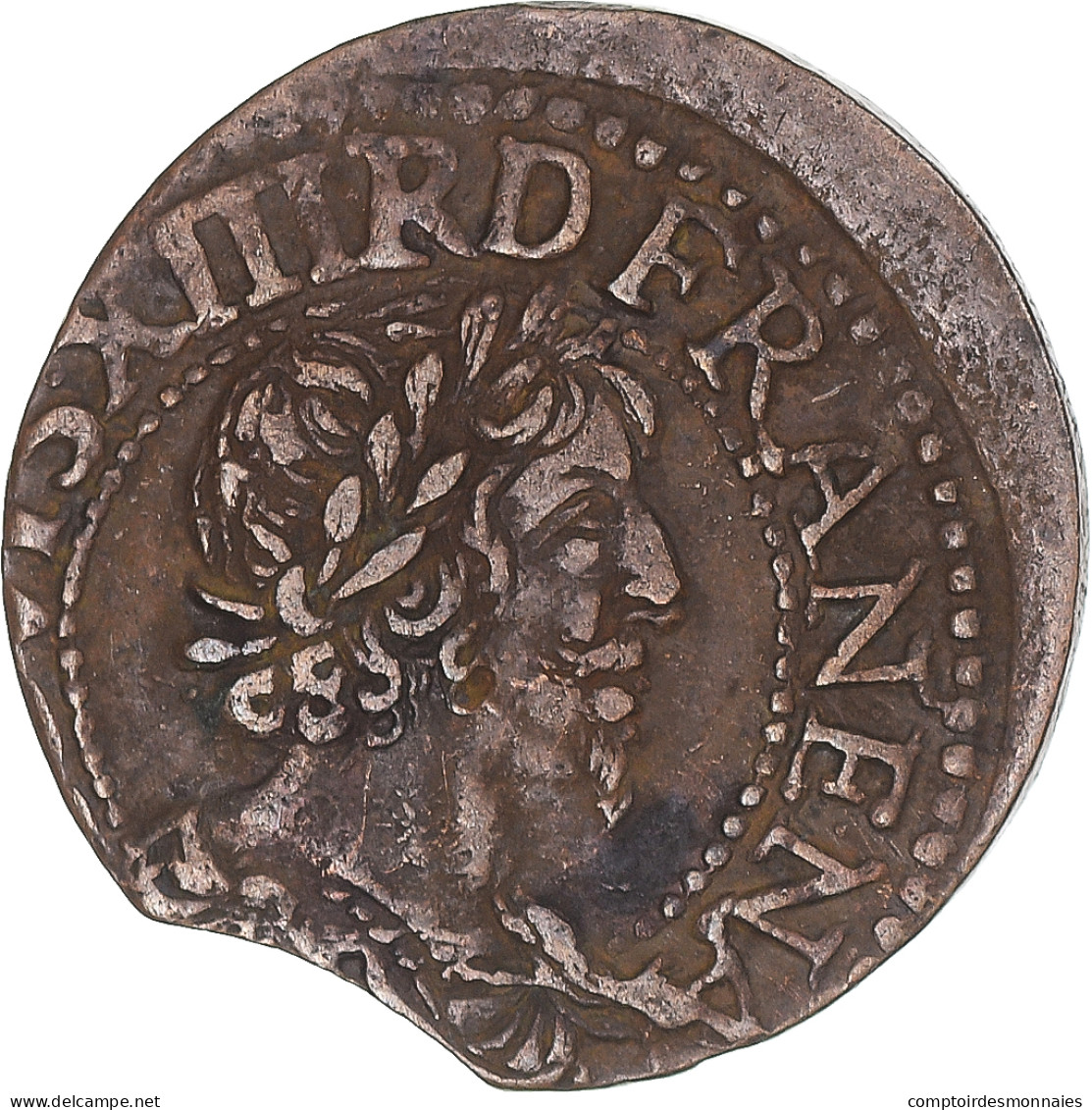 Monnaie, France, Louis XIII, Double Tournois, 1610-1643, TTB, Cuivre - 1610-1643 Louis XIII Le Juste