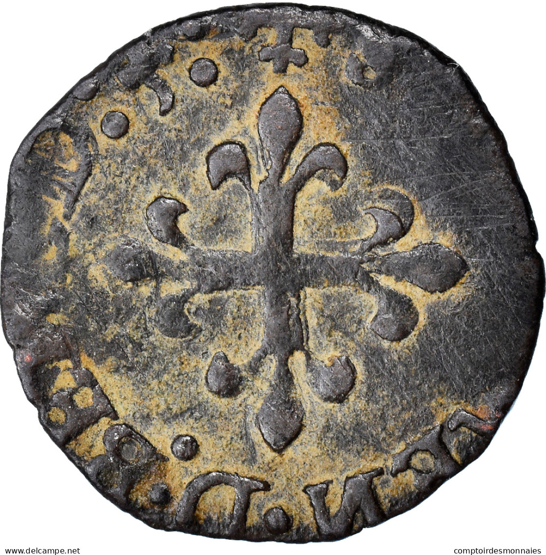 Monnaie, Italie, Delfino Tizzone, Liard, 1584, Desana, TB+, Billon - Italian Piedmont-Sardinia-Savoie