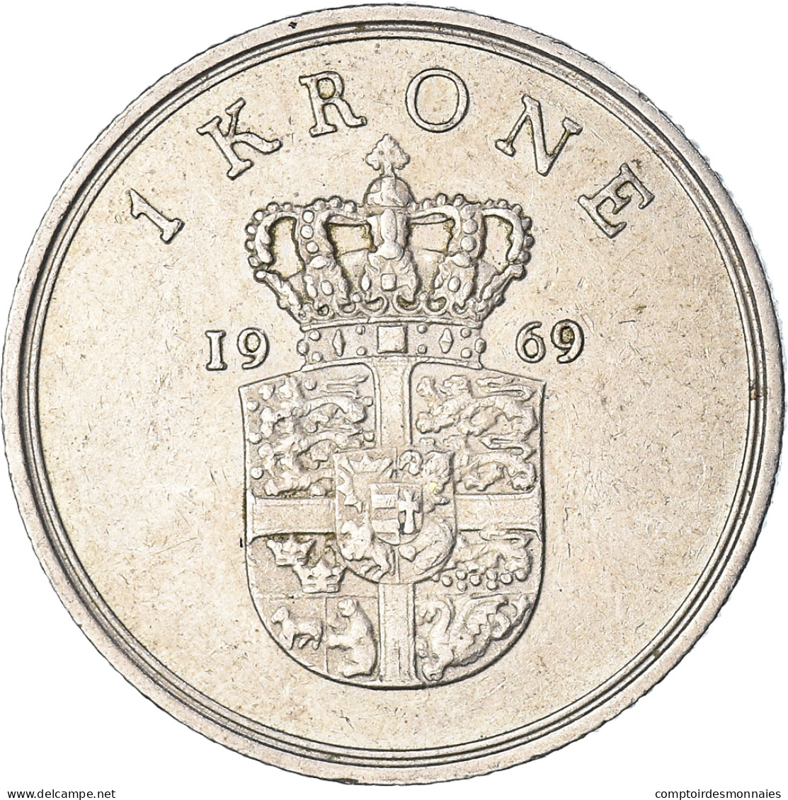 Monnaie, Danemark, Krone, 1969 - Danemark